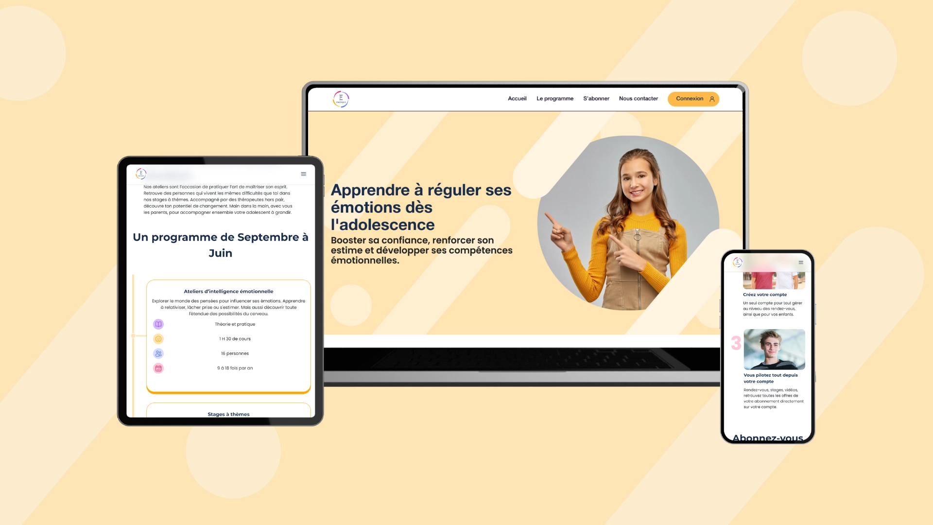 Aperçu du projet Émotique Ado